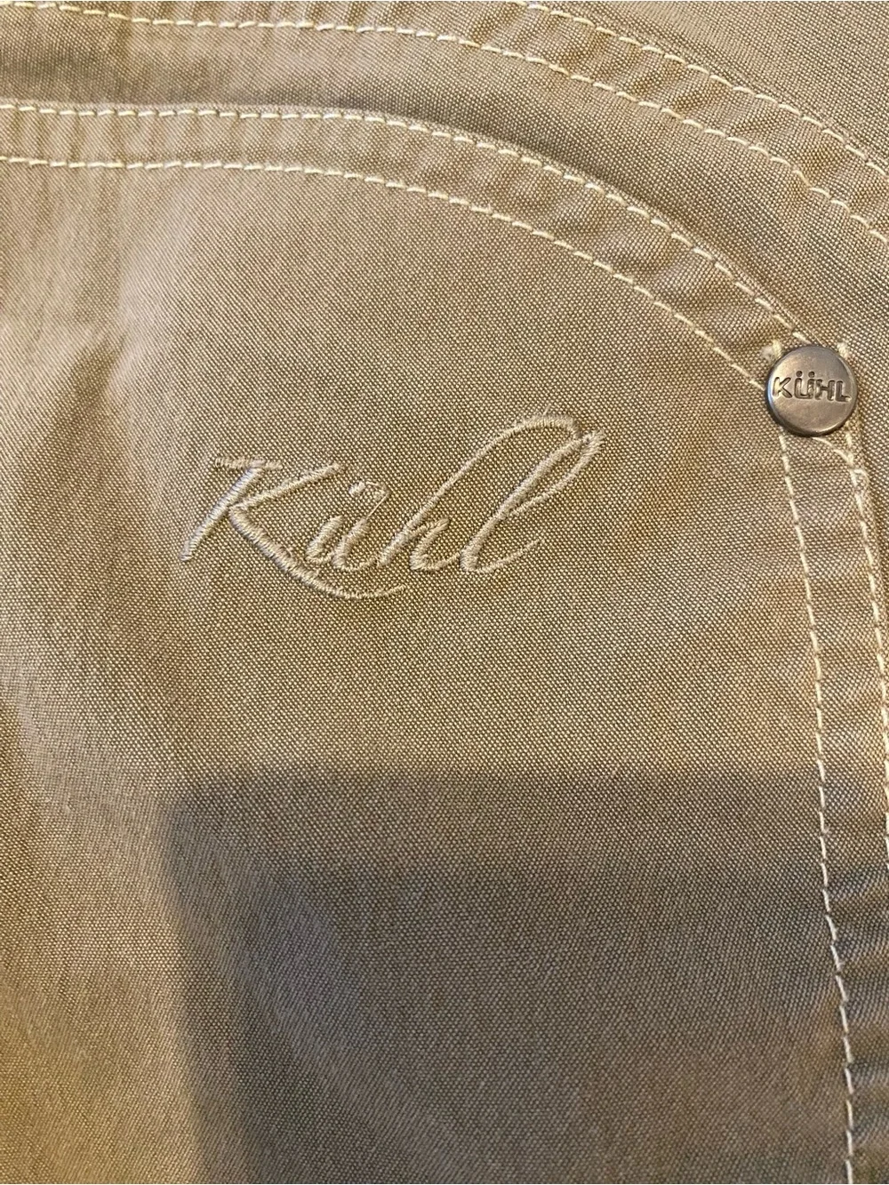 Kuhl Women's Lightweight Hiking Cargo Pants, Size 4 Regular, Olive Green
